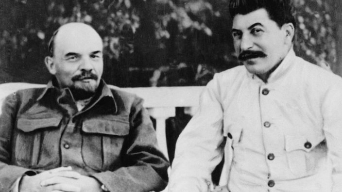 Stalin mit Lenin